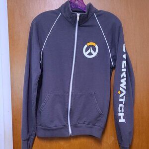 Blizzard Overwatch Zip Front Jacket Gray with Pockets XS X-Small